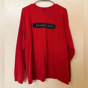 Vintage Jordan Red Long Sleeve
